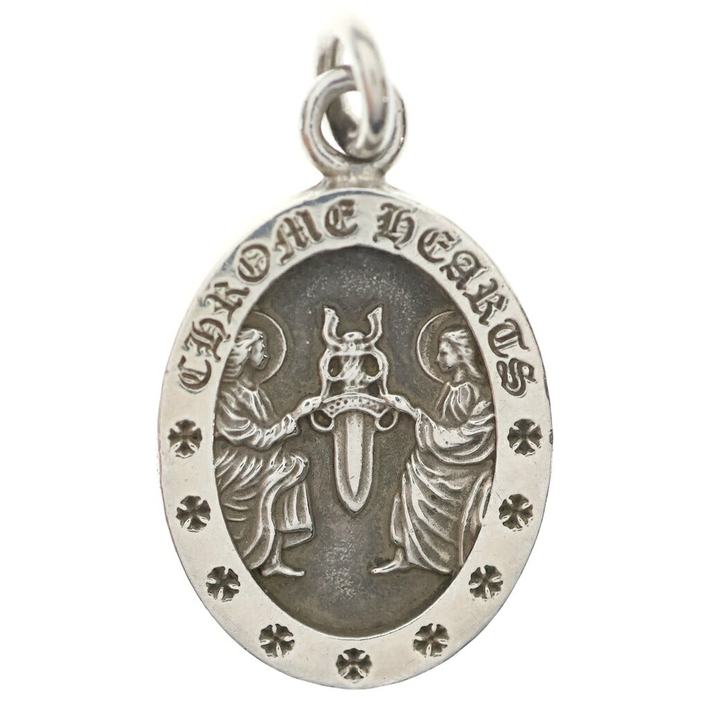 CHROME HEARTS(クロムハーツ) ANGEL MEDAL OVAL オーバルエンジェルメダル ペンダントトップ シルバー BCA207