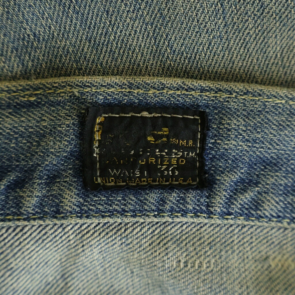 LEE(リー) 60S 101Z TALON ZIP 黒タグ デニム パンツ インディゴ
