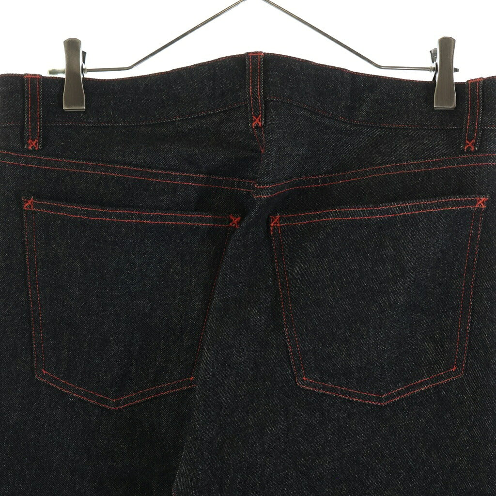 DOLCE & GABBANA(ドルチェアンドガッバーナ) 00S-10S イタリア製 ステッチデザイン ジップフライデニムパンツ インディゴ R680 7095