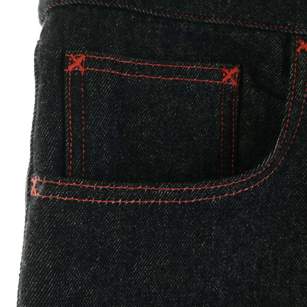 DOLCE & GABBANA(ドルチェアンドガッバーナ) 00S-10S イタリア製 ステッチデザイン ジップフライデニムパンツ インディゴ R680 7095