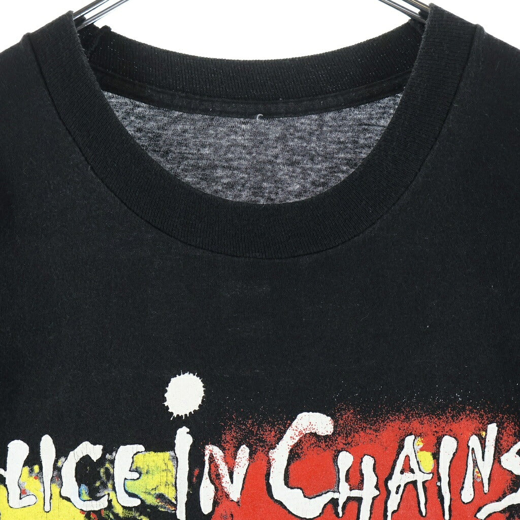 VINTAGE(ヴィンテージ) 90S ALICE IN CHAINS FACELIFT TOUR 1990 TEE アリスインチェイン 両面プリント 半袖カットソーTシャツ ブラック