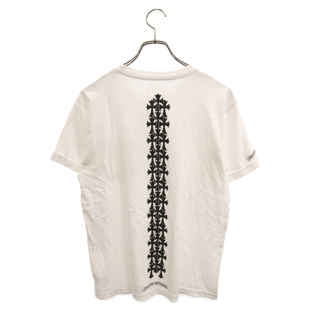 CHROME HEARTS(クロムハーツ) Cemetery Cross Tire Track Tee セメタリークロスタイヤトラック半袖Tシャツ ホワイト