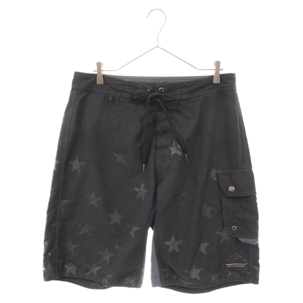 CHROME HEARTS(クロムハーツ) Surf Short Pants 星柄サーフショートパンツ ハーフパンツ ブラック
