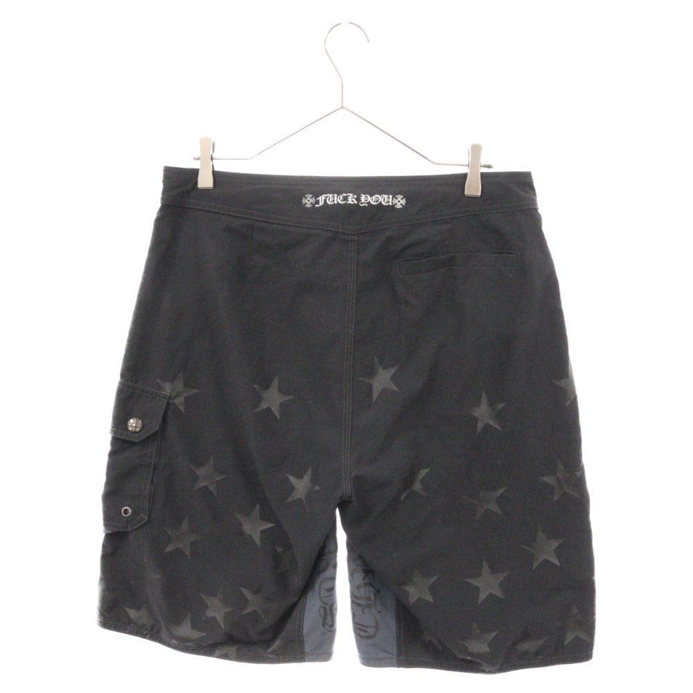 CHROME HEARTS(クロムハーツ) Surf Short Pants 星柄サーフショートパンツ ハーフパンツ ブラック