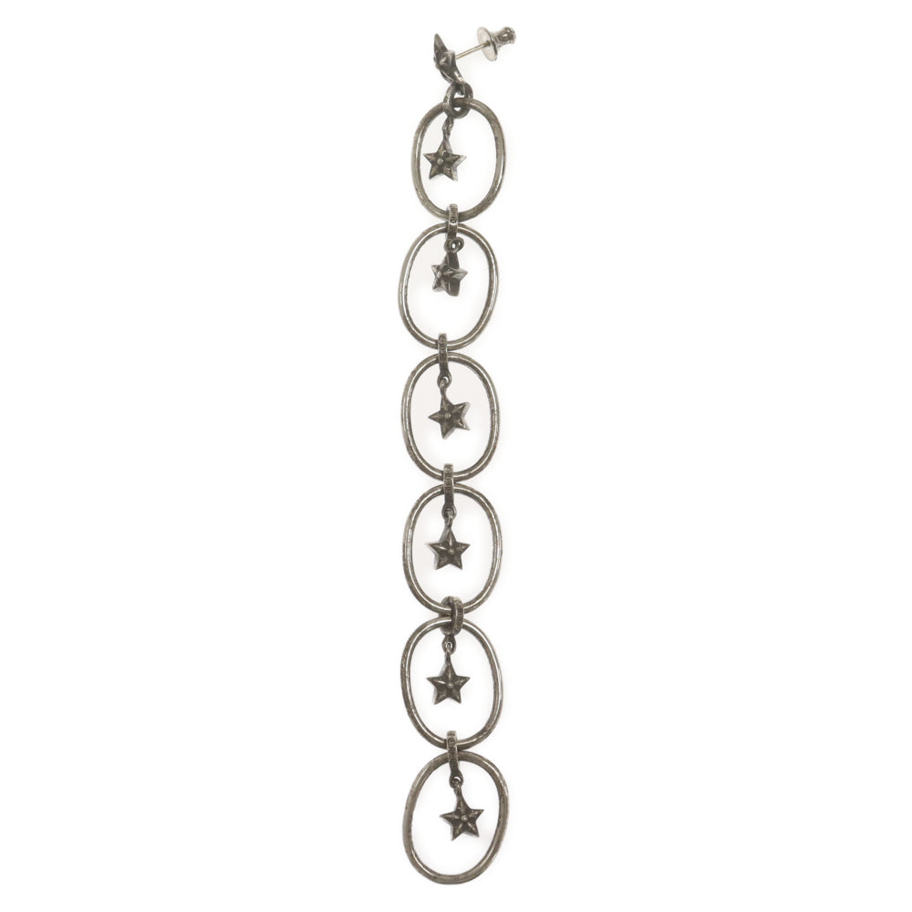 CHROME HEARTS(クロムハーツ) PAPER OVAL STAR DROP ペーパースタードロップ 6連ピアス シルバー