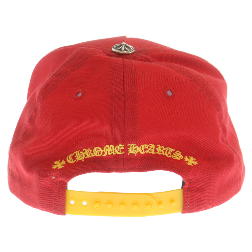 CHROME HEARTS(クロムハーツ) CH HAT クロスボール ベースボールキャップ 帽子 レッド/イエロー