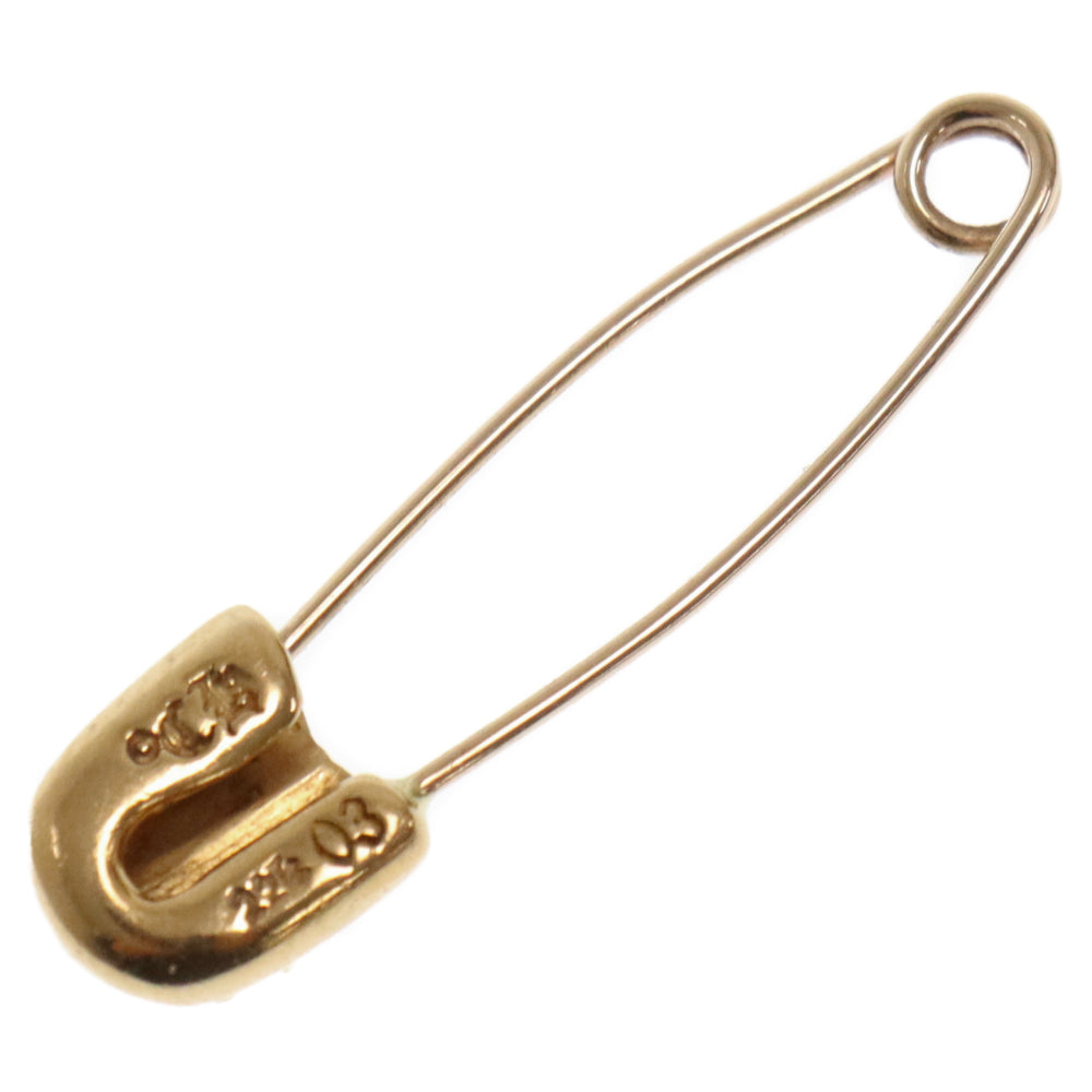 CHROME HEARTS(クロムハーツ) 22K SAFETY PIN S 1DIA 22Kスモールセーフティピン 1ダイヤ ゴールドネックレストップ ゴールド
