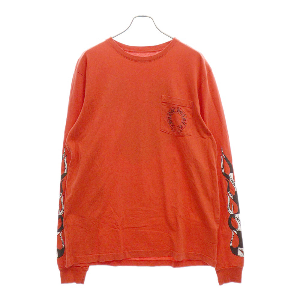 CHROME HEARTS(クロムハーツ)  PPO ketchup LS MATTY BOYバックプリント長袖カットソー レッド