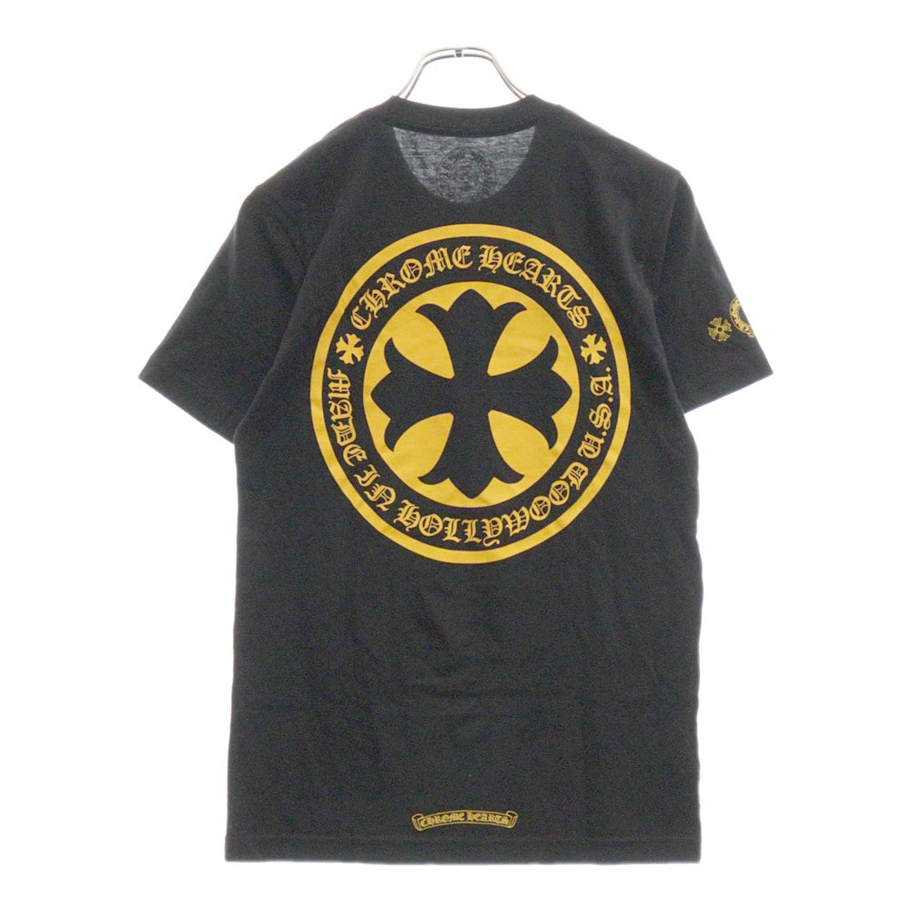CHROME HEARTS(クロムハーツ) CH PLUS S/S TEE CHプラス サークルロゴ半袖Tシャツ ブラック/イエロー