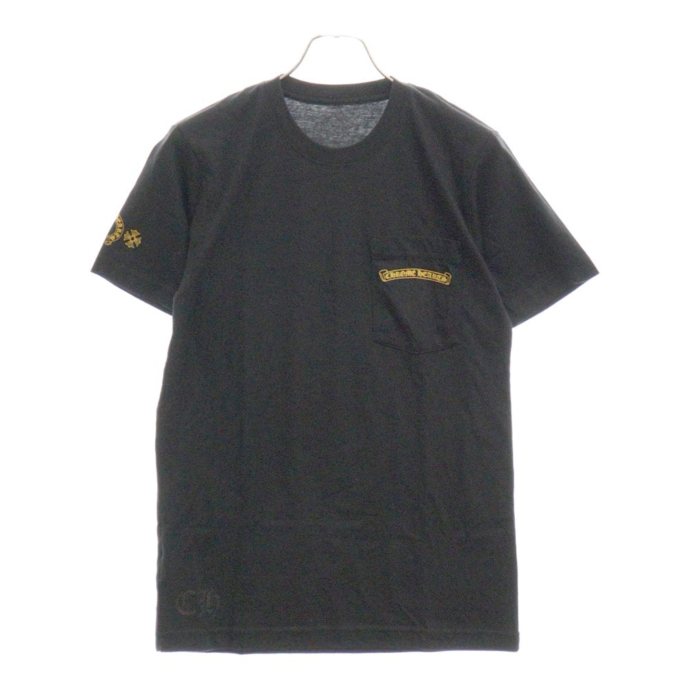 CHROME HEARTS(クロムハーツ) CH PLUS S/S TEE CHプラス サークルロゴ半袖Tシャツ ブラック/イエロー