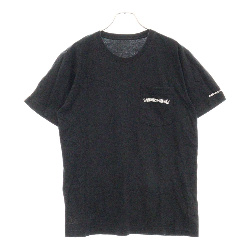 CHROME HEARTS(クロムハーツ) CH T-SHRT 1 スクロールラベルバックプリント半袖Tシャツカットソー ブラック