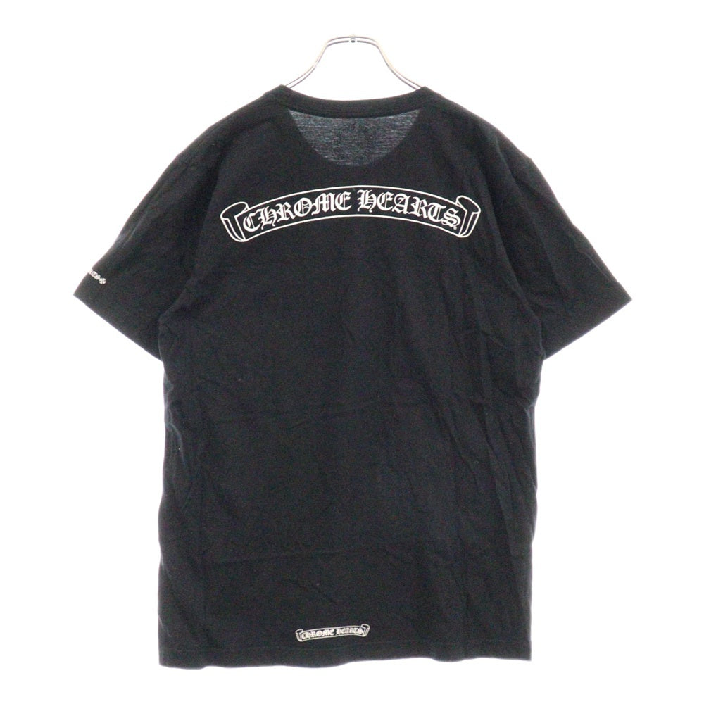 CHROME HEARTS(クロムハーツ) CH T-SHRT 1 スクロールラベルバックプリント半袖Tシャツカットソー ブラック