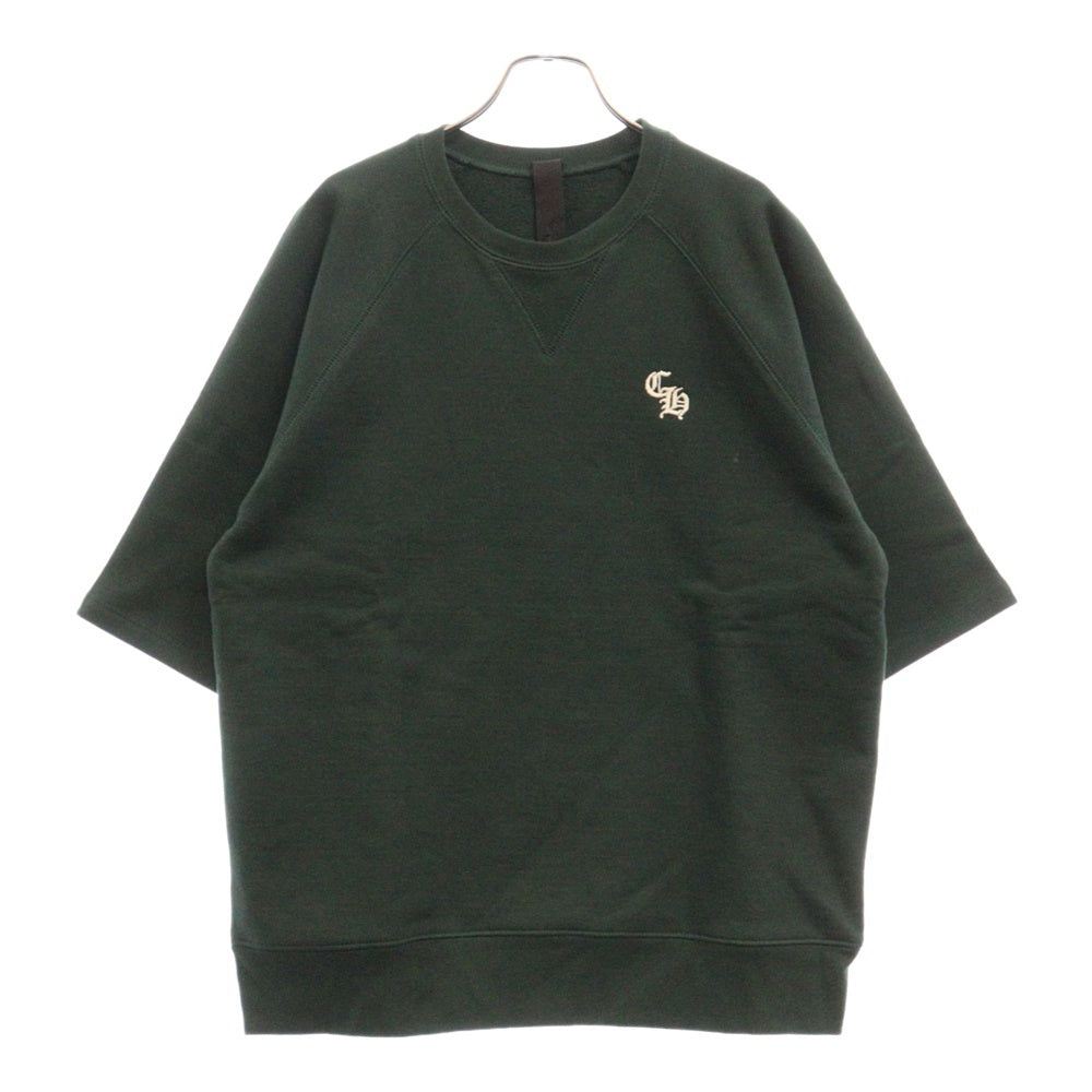 CHROME HEARTS(クロムハーツ) SLOW RIDE 胸CH刺繍半袖スウェットTシャツ ダークグリーン