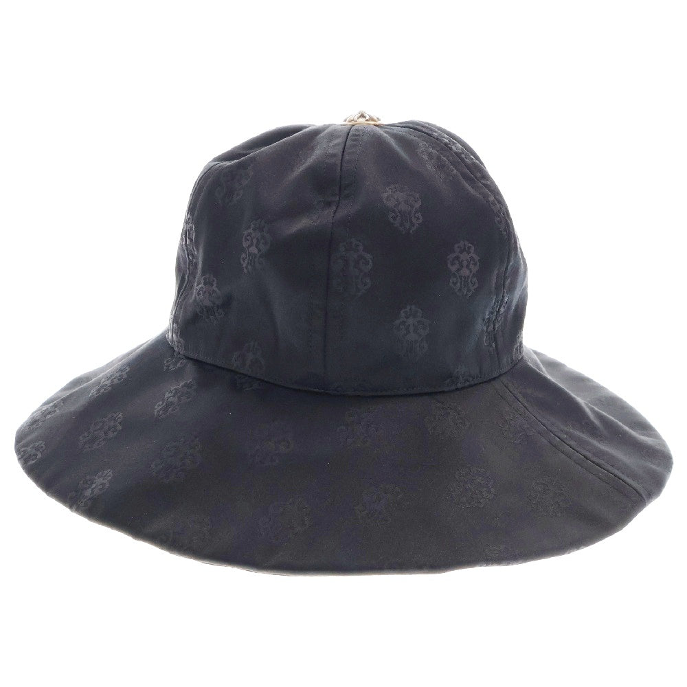 CHROME HEARTS(クロムハーツ) SILK HAT CROSS BALL クロスボールダガーシルクバケットハット ブラック