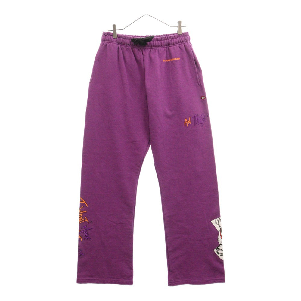 CHROME HEARTS(クロムハーツ) ×MATTY BOY I WANT MORE NOT LESS AN THAT'S THAT SWTPANTS マッティボーイ プリントスウェットパンツ パープル