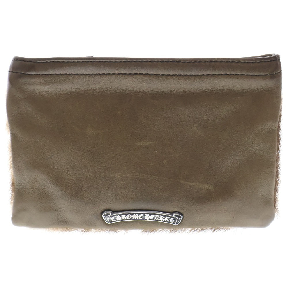 CHROME HEARTS(クロムハーツ) ZPR CHNG PURSE チェンジパース ハラコファーレザーコインケース ポーチ