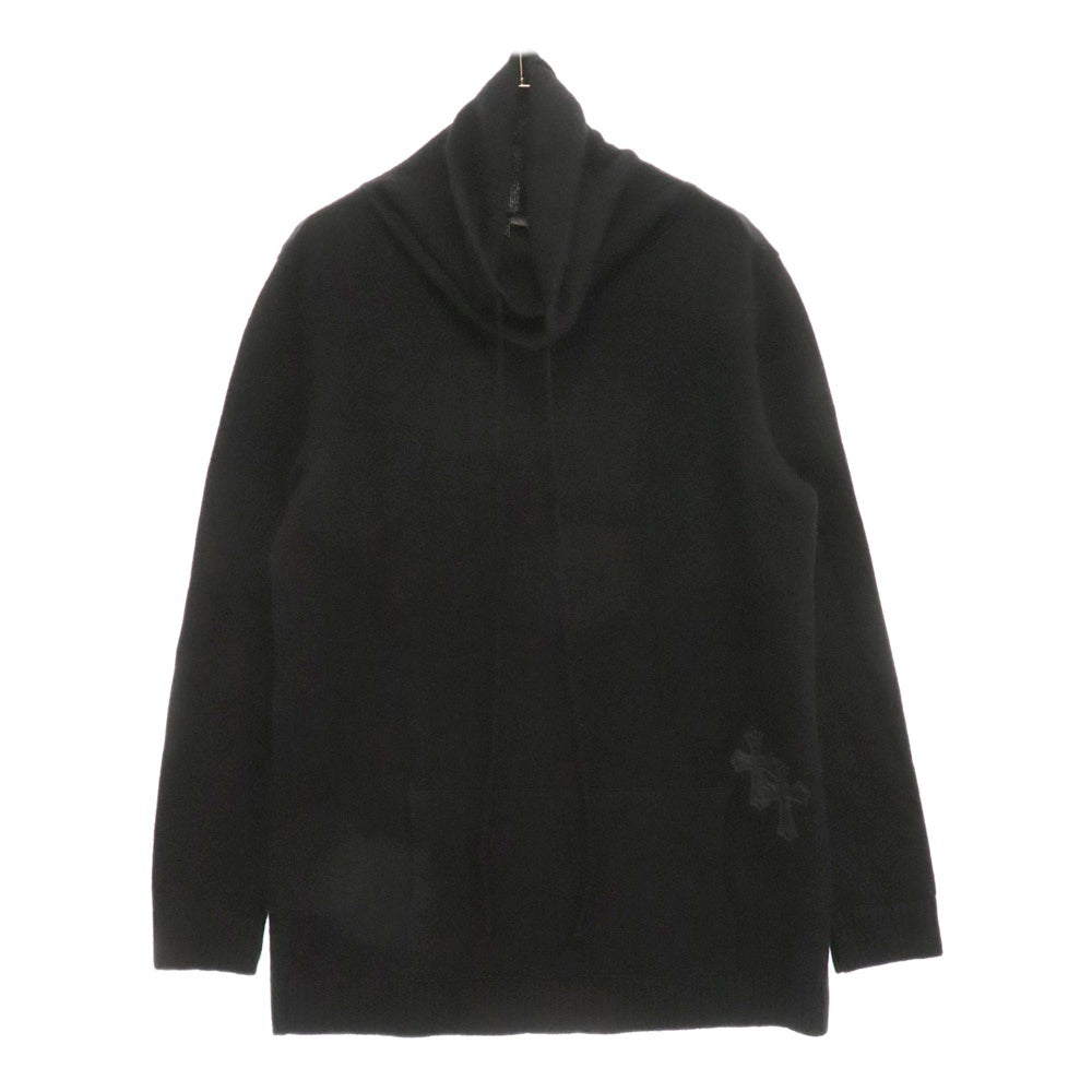 CHROME HEARTS(クロムハーツ) CASHMERE CRS PATCH カシミヤ クロスパッチ プルオーバーパーカー