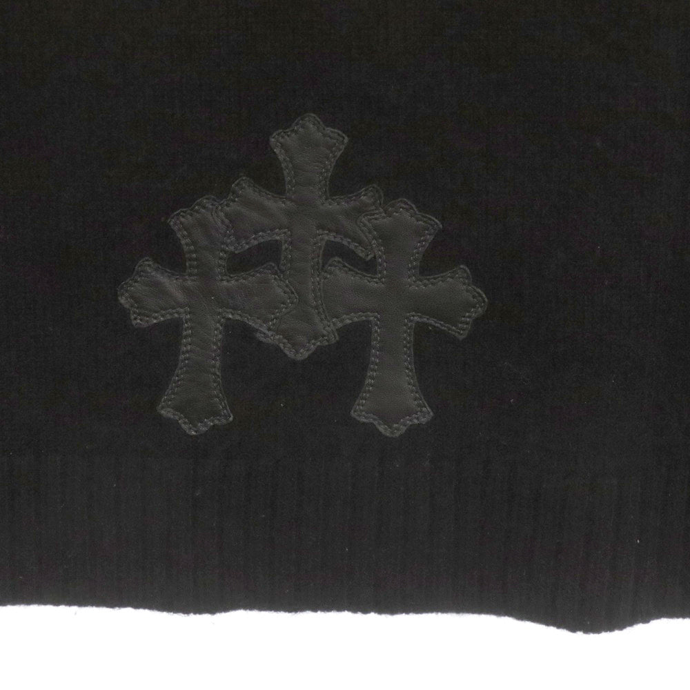 CHROME HEARTS(クロムハーツ) CASHMERE CRS PATCH カシミヤ クロスパッチ プルオーバーパーカー