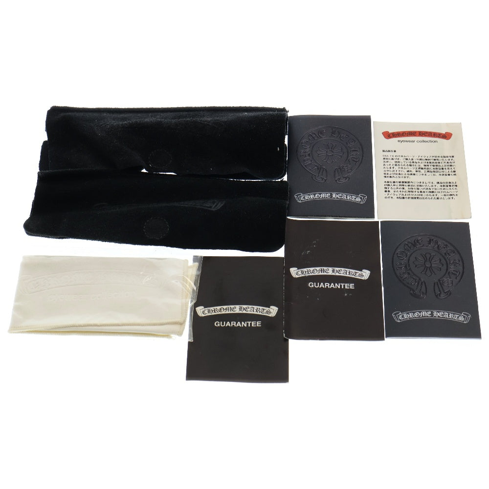 CHROME HEARTS(クロムハーツ) CASE アイウェアケース 眼鏡ケース ブラック ※ダガージップ欠損