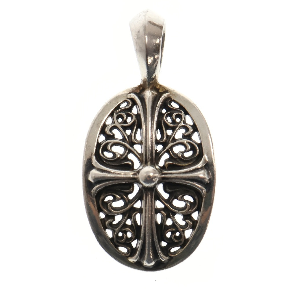 CHROME HEARTS(クロムハーツ) CLSC OVAL クラシックオーバル シルバーネックレストップ