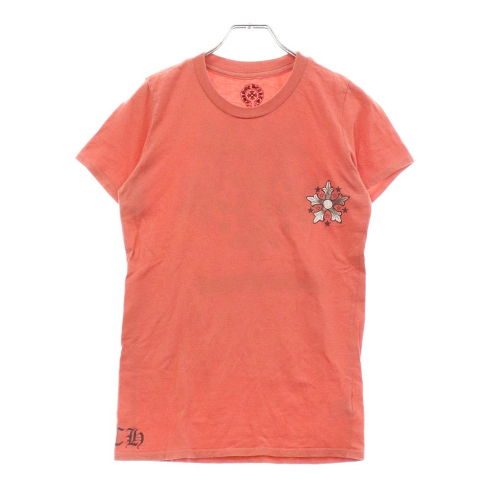 CHROME HEARTS(クロムハーツ) OLD CH STAR TEE S/S オールドモデル バックスターロゴプリント 半袖Tシャツ オレンジ レディース