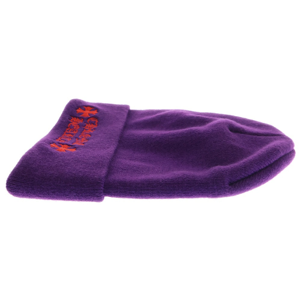 CHROME HEARTS(クロムハーツ) WOOL WATCH CAP ウールワッチキャップ ロゴ刺繍ビーニー ニットキャップ 帽子