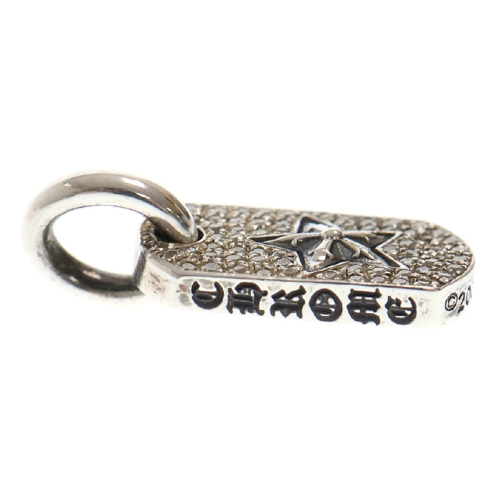 CHROME HEARTS(クロムハーツ) D T TNY STAR AFTER/DIA タイニードッグタグスター アフター パヴェダイヤ チャーム ネックレストップ シルバー