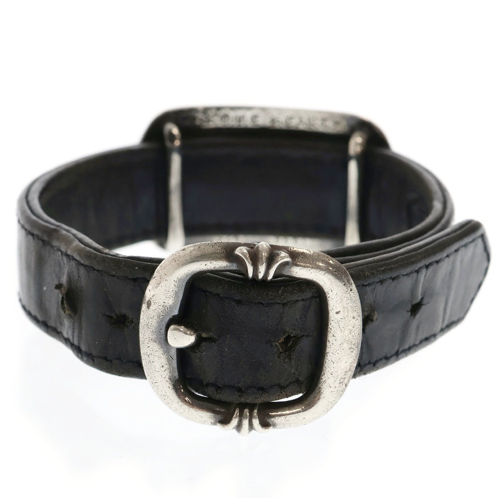CHROME HEARTS(クロムハーツ) GUNSLINGER CUT OUT カットアウトクロスドッグタグ ガンスリンガーレザーブレスレット