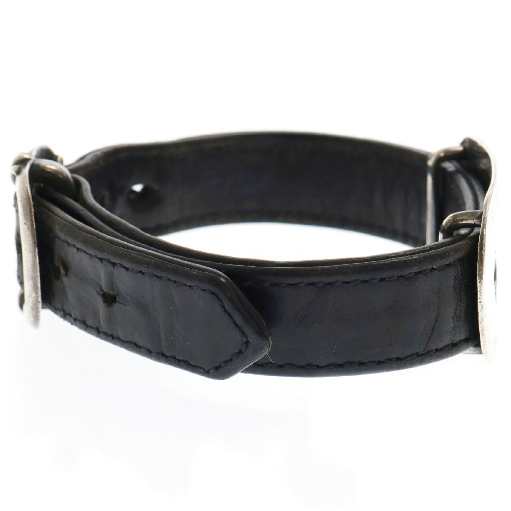 CHROME HEARTS(クロムハーツ) GUNSLINGER CUT OUT カットアウトクロスドッグタグ ガンスリンガーレザーブレスレット