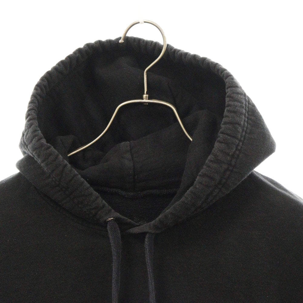 CHROME HEARTS(クロムハーツ) SWTSHRT PLVR 袖ロゴプリントプルオーバーパーカー ブラック/ブラウン