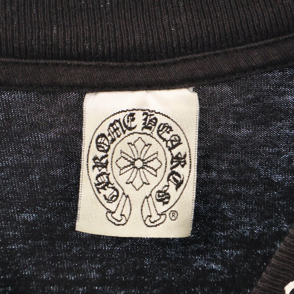 CHROME HEARTS(クロムハーツ) NYC サイドロゴプリント ポケット付半袖Tシャツ ブラック カットソー