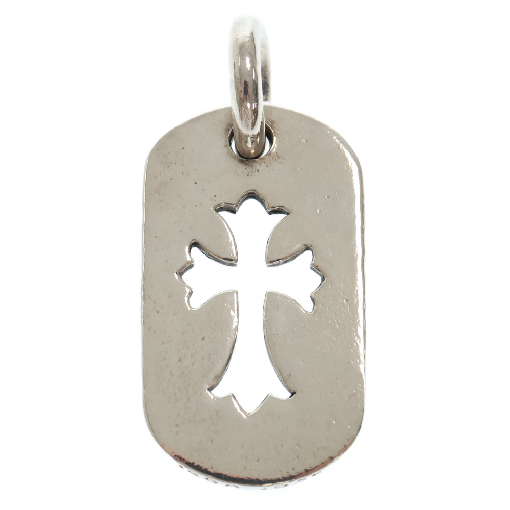 CHROME HEARTS(クロムハーツ) D TAG SML CO CRS カットアウトクロスドッグタグ スモール ペンダントトップ シルバー BCA242