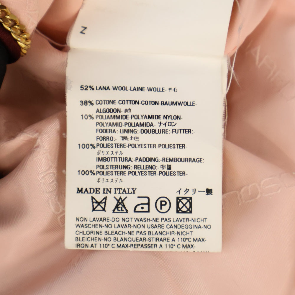DSQUARED2(ディースクエアード) シングルブレス ショート丈 テーラードジャケット ブラック 73 BN013 裏地金チェーン レディース