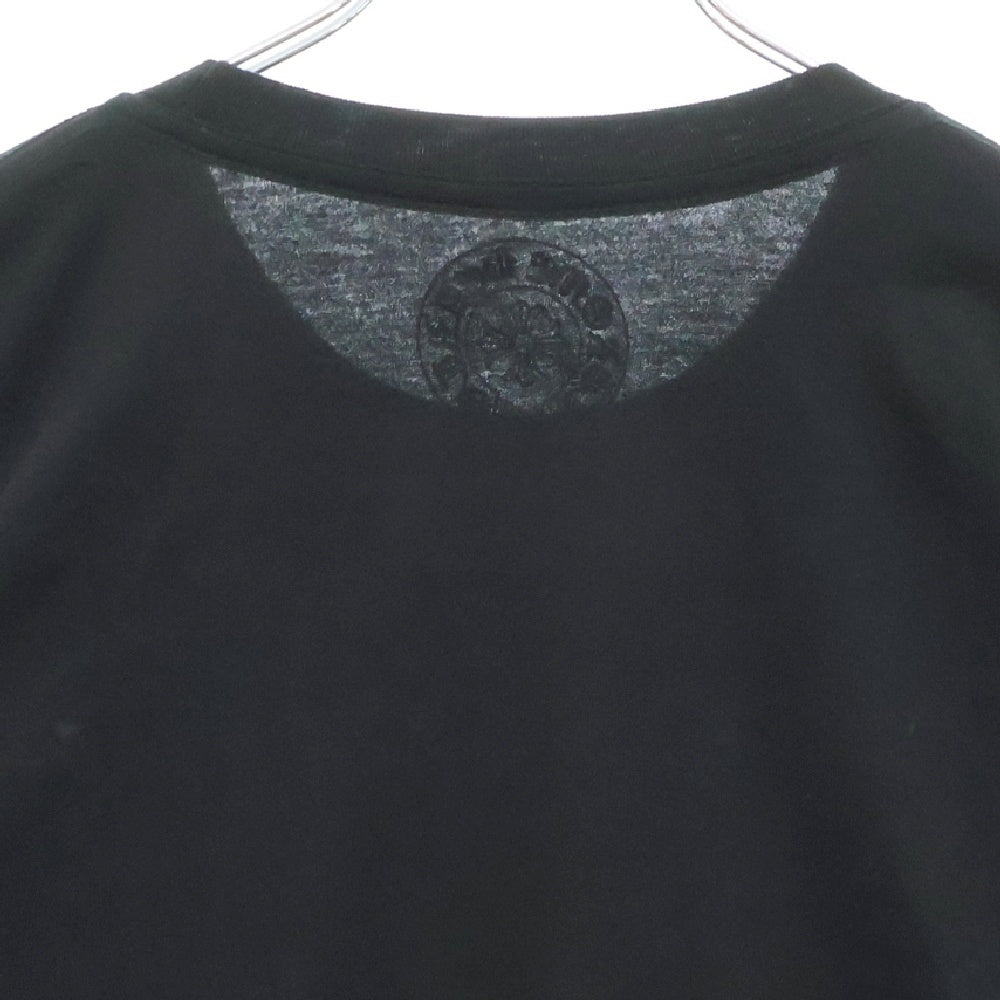 CHROME HEARTS(クロムハーツ) Neck Logo L/S Tee ネックロゴ プリント長袖Tシャツ カットソー ブラック