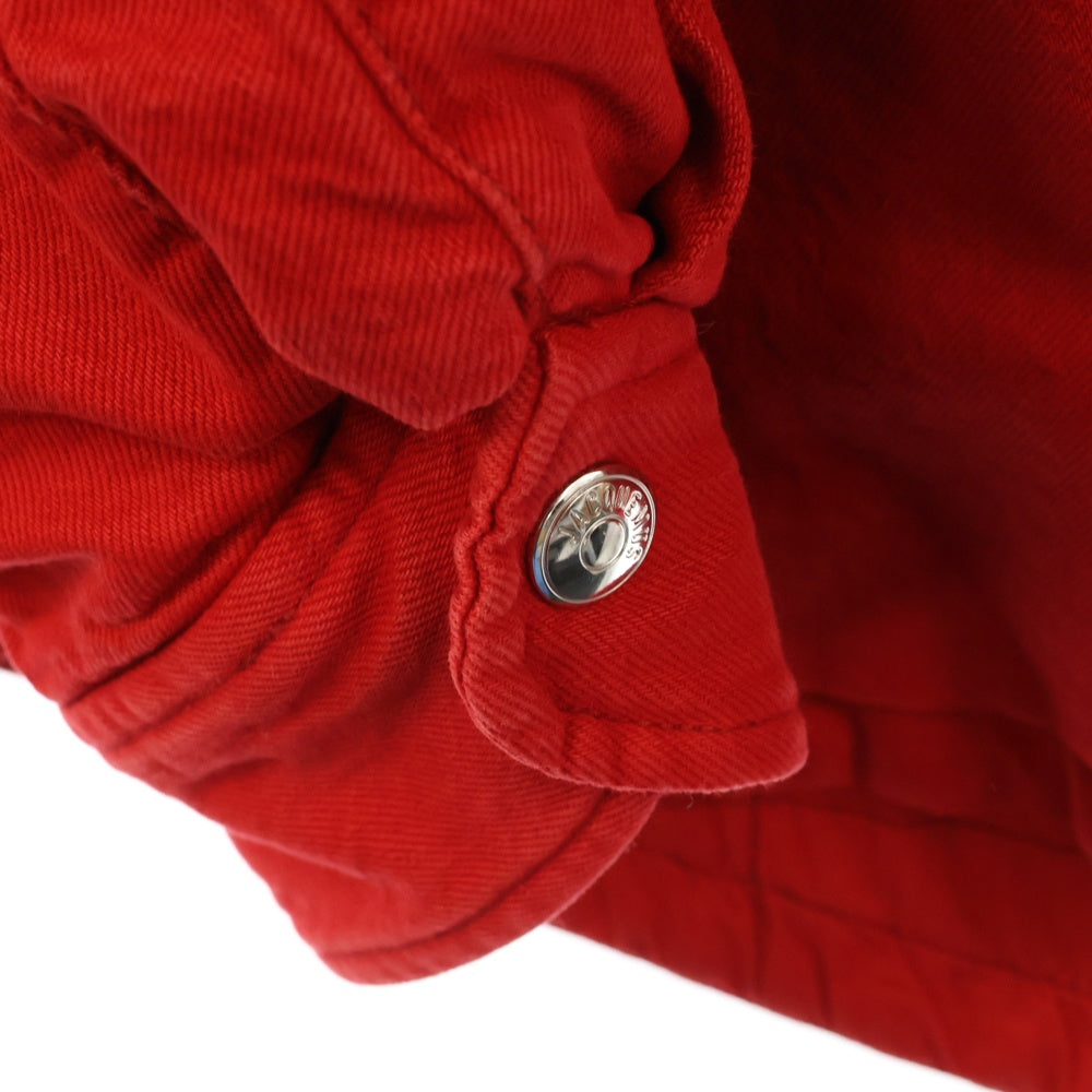 JACQUEMUS(ジャックムス) LA CASA Puffed denim over-shirt 245DE034-1522-470 中綿 デニム長袖シャツジャケット レッド
