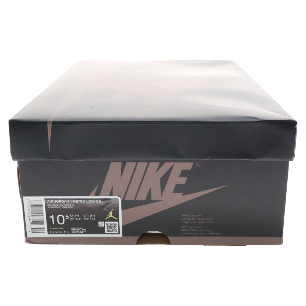 NIKE(ナイキ) AIR JORDAN 1 RETRO LOW OG MOCHA エアジョーダン1モカ ローカットスニーカー ホワイト/ブラウン US10.5/28.5cm CZ0790-102