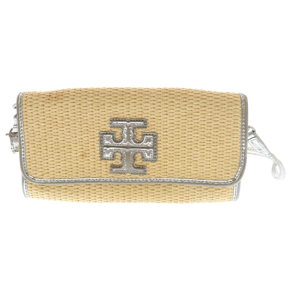 TORY BURCH(トリー バーチ) ティア ストロー ベージュ ショルダーバッグ