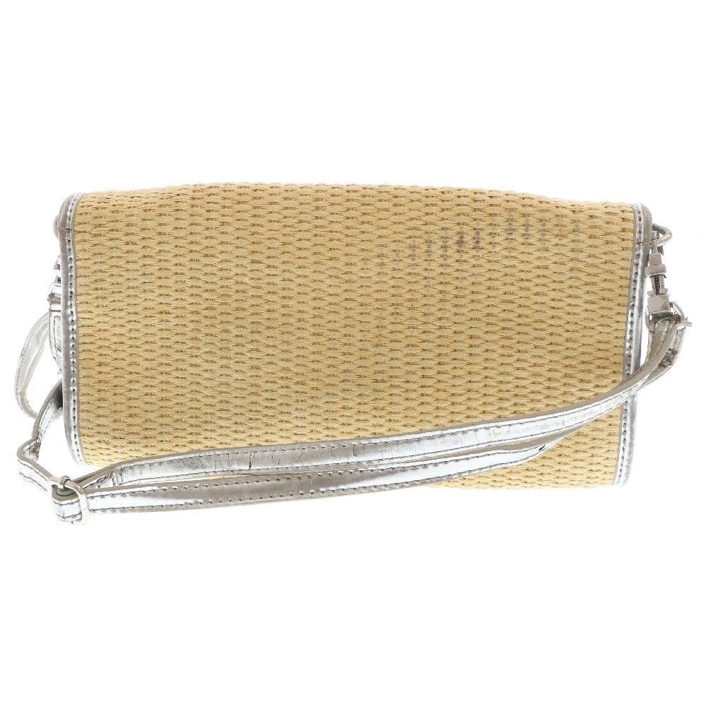 TORY BURCH(トリー バーチ) ティア ストロー ベージュ ショルダーバッグ