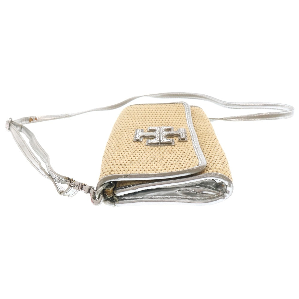 TORY BURCH(トリー バーチ) ティア ストロー ベージュ ショルダーバッグ