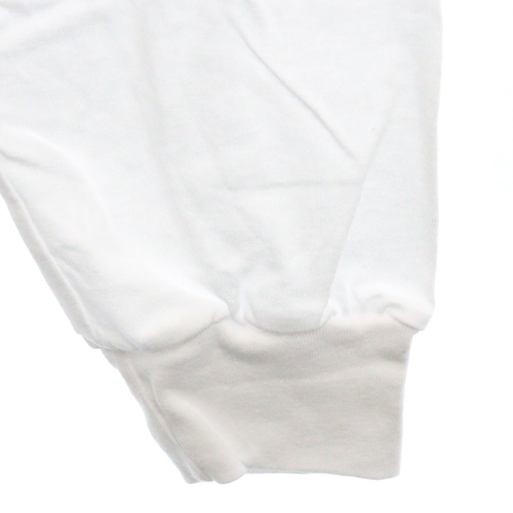 CHROME HEARTS(クロムハーツ) Neck Logo L/S Tee ネックロゴ プリント長袖Tシャツ カットソー ホワイト