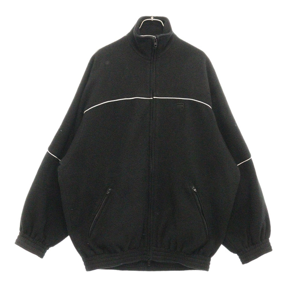 BALENCIAGA(バレンシアガ) Double Brushed Fleece Tracksuit Jacket 643053 ダブルブラッシュド フリース トラックジャケット ブラック