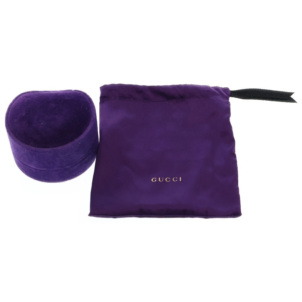 GUCCI(グッチ) K18YG インターロッキングGリング ブラック/ゴールド