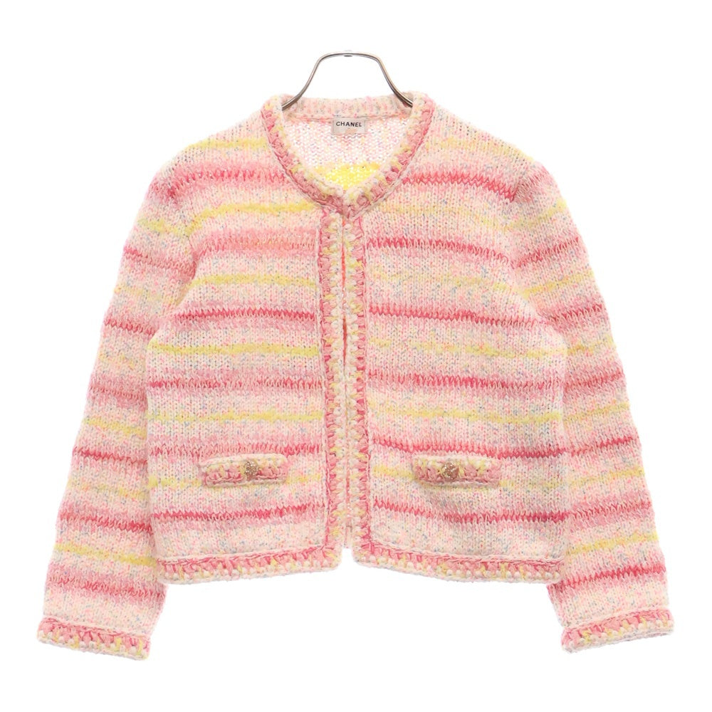 CHANEL(シャネル) P76603 ハートデザイン レディースクロップド マルチカラー カーディガン レディース