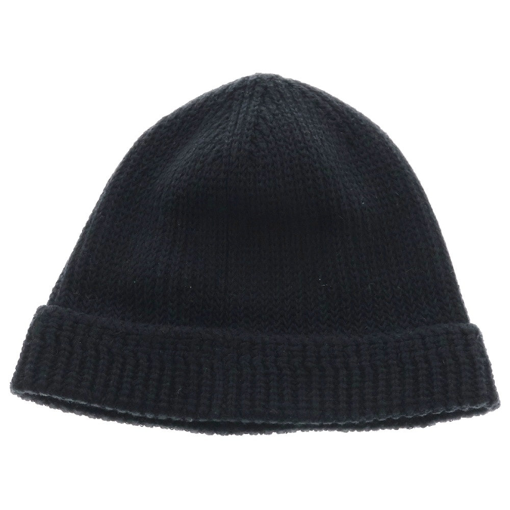 VISVIM(ヴィスヴィム) CABLE KNIT CAP COTTON LINEN 0119103003035 ケーブルニット キャップ ニット帽 ビーニー ブラック