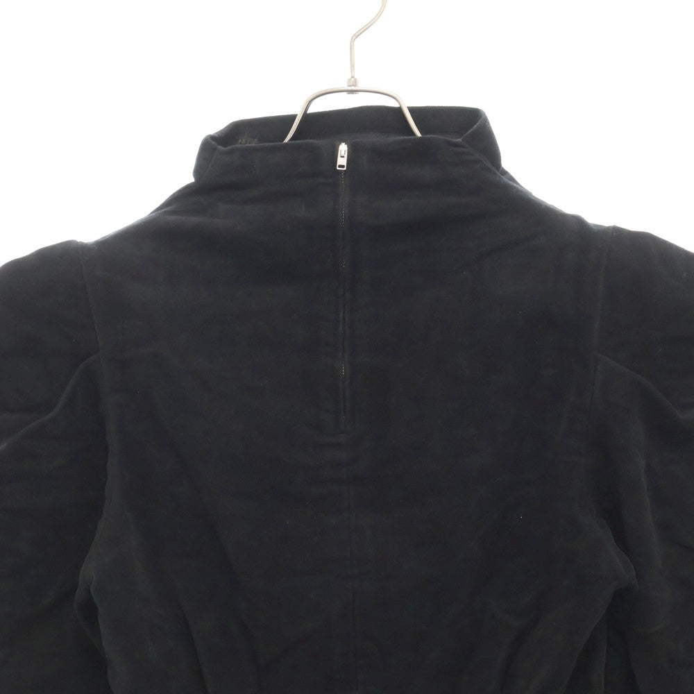 ISABEL MARANT(イザベル マラン) Cropped power Shulder Half Zip Jacket ISBL9F021 クロップド パワーショルダー ハーフジップジャケット ブラック レディース