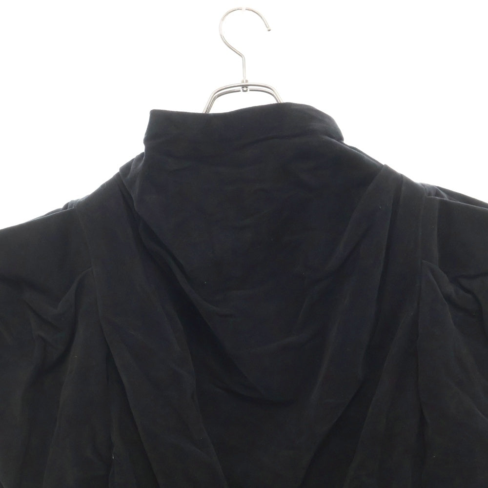 ISABEL MARANT(イザベル マラン) Cropped power Shulder Half Zip Jacket ISBL9F021 クロップド パワーショルダー ハーフジップジャケット ブラック レディース