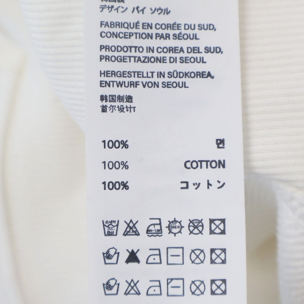 THUG CLUB(サグクラブ) ARMOR HOODIE TCロゴ エンブレム付き プルオーバーパーカー フーディー ホワイト TC23TS0701