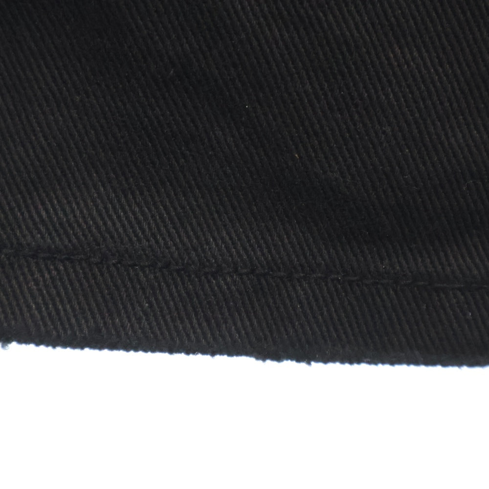 THUG CLUB(サグクラブ) TC LEATHER WASHING DENIM PANTS TC24PT2102 TCレザー ウォッシングデニムデニムパンツ ブラック デストロイ加工 ブラック