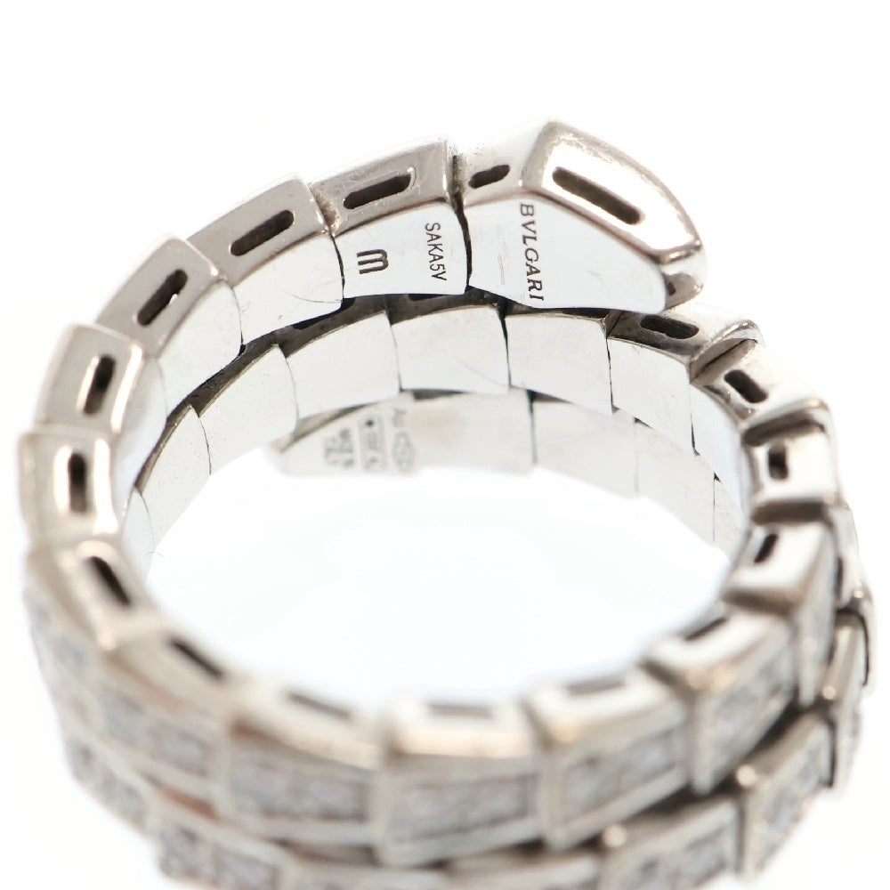 BVLGARI(ブルガリ) セルペンティ ヴァイパー リング ダイヤモンド 18WG M ホワイトゴールド パヴェダイヤ