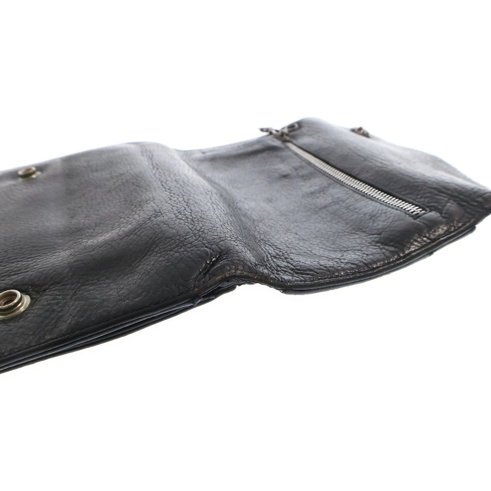 CHROME HEARTS(クロムハーツ) WAVE ウェーブ レザーウォレット 財布 ブラック BCA374